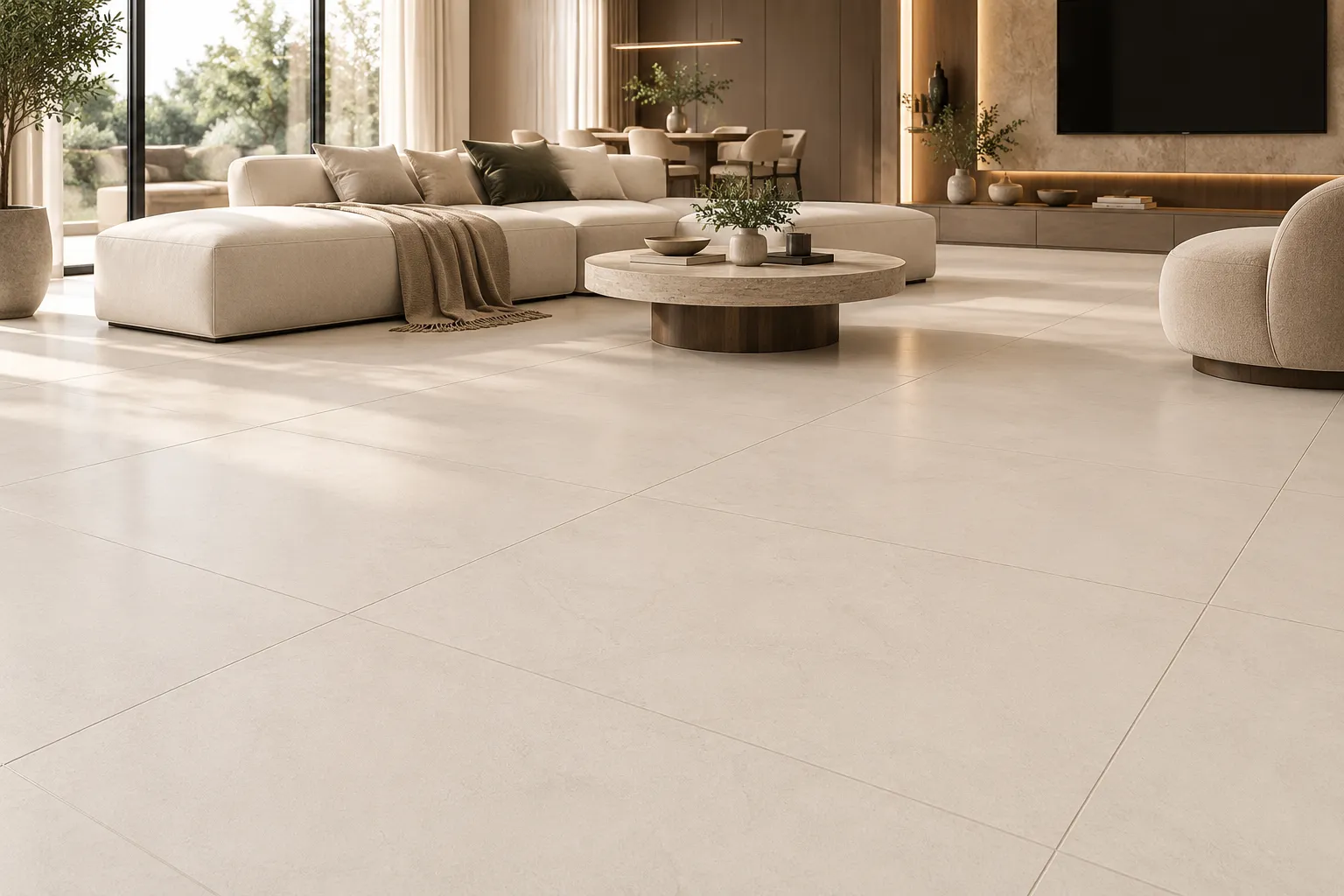 Resina Beige Rect Matt