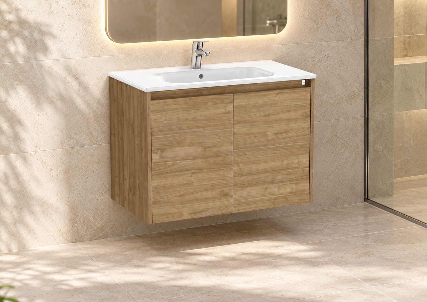 Washbasin + Vanity Unik Tenet 800 With Doors