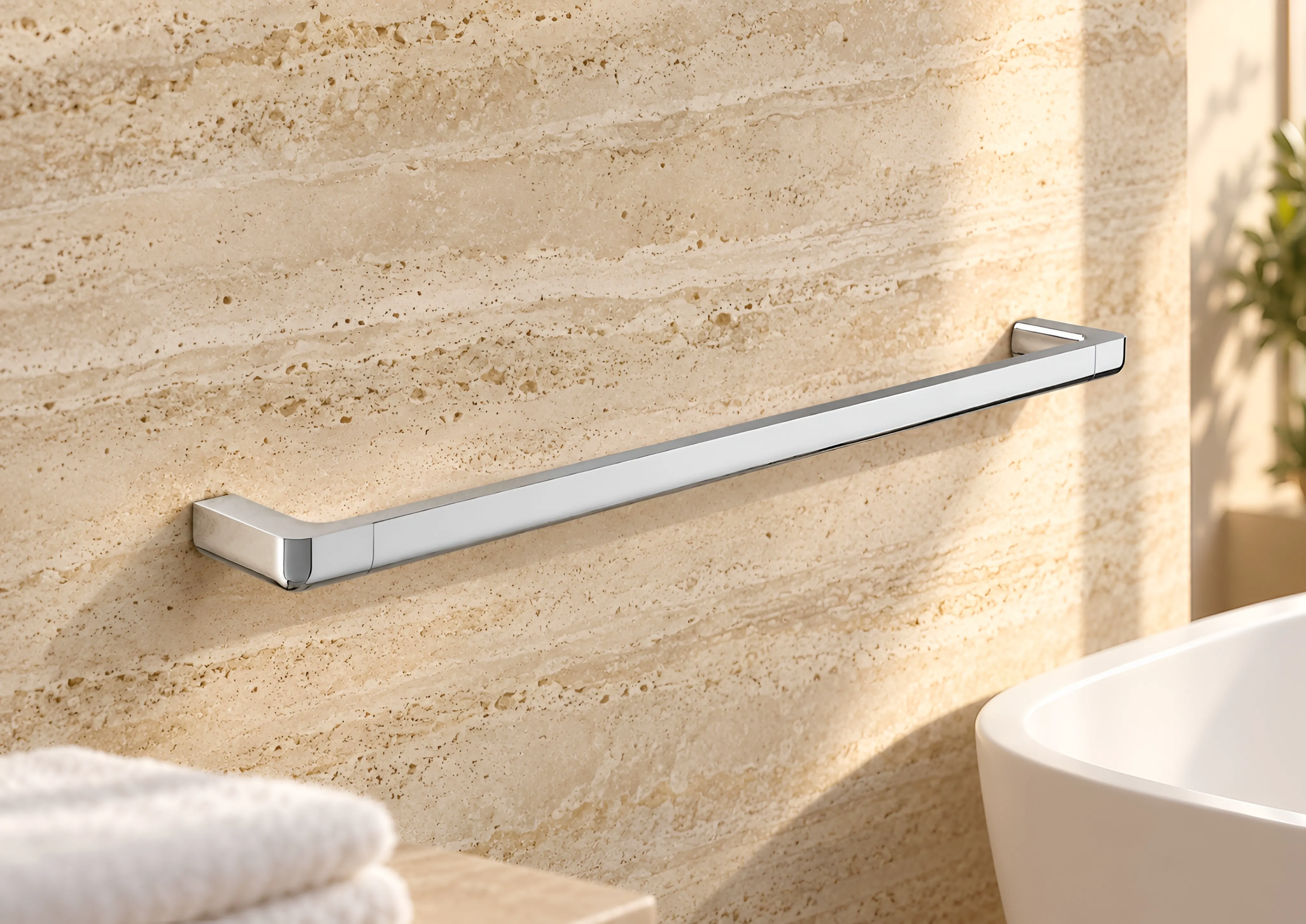 Towel Rail Tempo Chrome